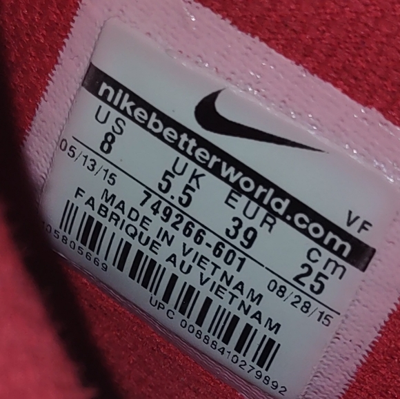 NIKE AIR FORCE 1 Hi Suede University Red Sz 8 Retro Vintage collectable - Picture 3 of 9